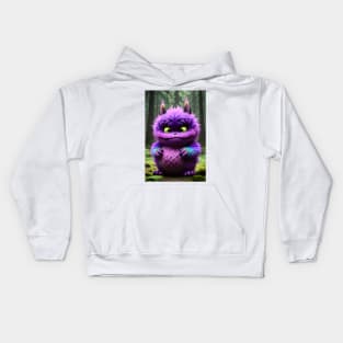 Cute Fluffy Monster 002 Kids Hoodie